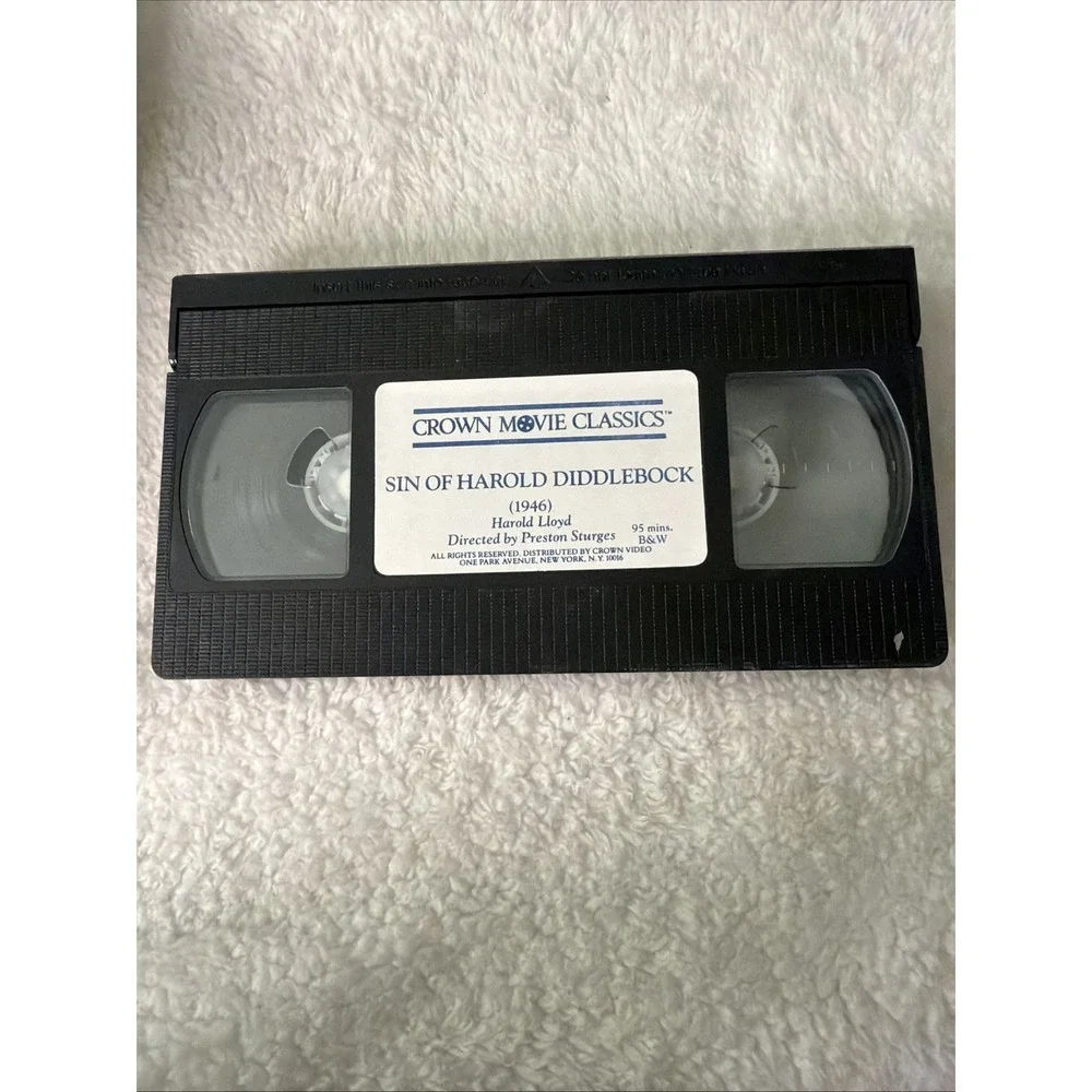 Sin Of Harold Diddlebock Bird Of Paradise VHS Tape Crown Movie Classics Lot Of 2
